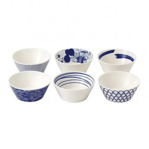 Pacific 碗蓝色6件, 16 cm Royal Doulton