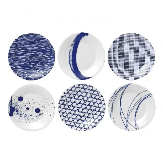 Pacific 蓝色盘子 6件套 - 23 cm - Royal Doulton