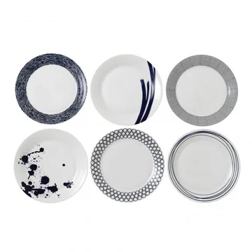 Pacific 蓝色盘子 6件套 - 28 cm - Royal Doulton