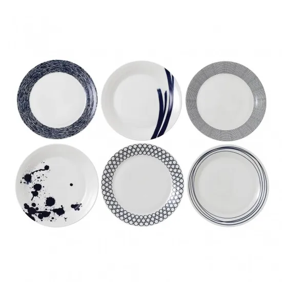 Pacific 蓝色盘子 6件套 - 28 cm - Royal Doulton