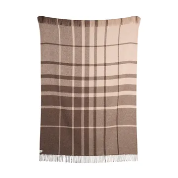 Filos 格纹流苏 羊羔毛毯子 145x220 cm - 褐色 - Røros Tweed