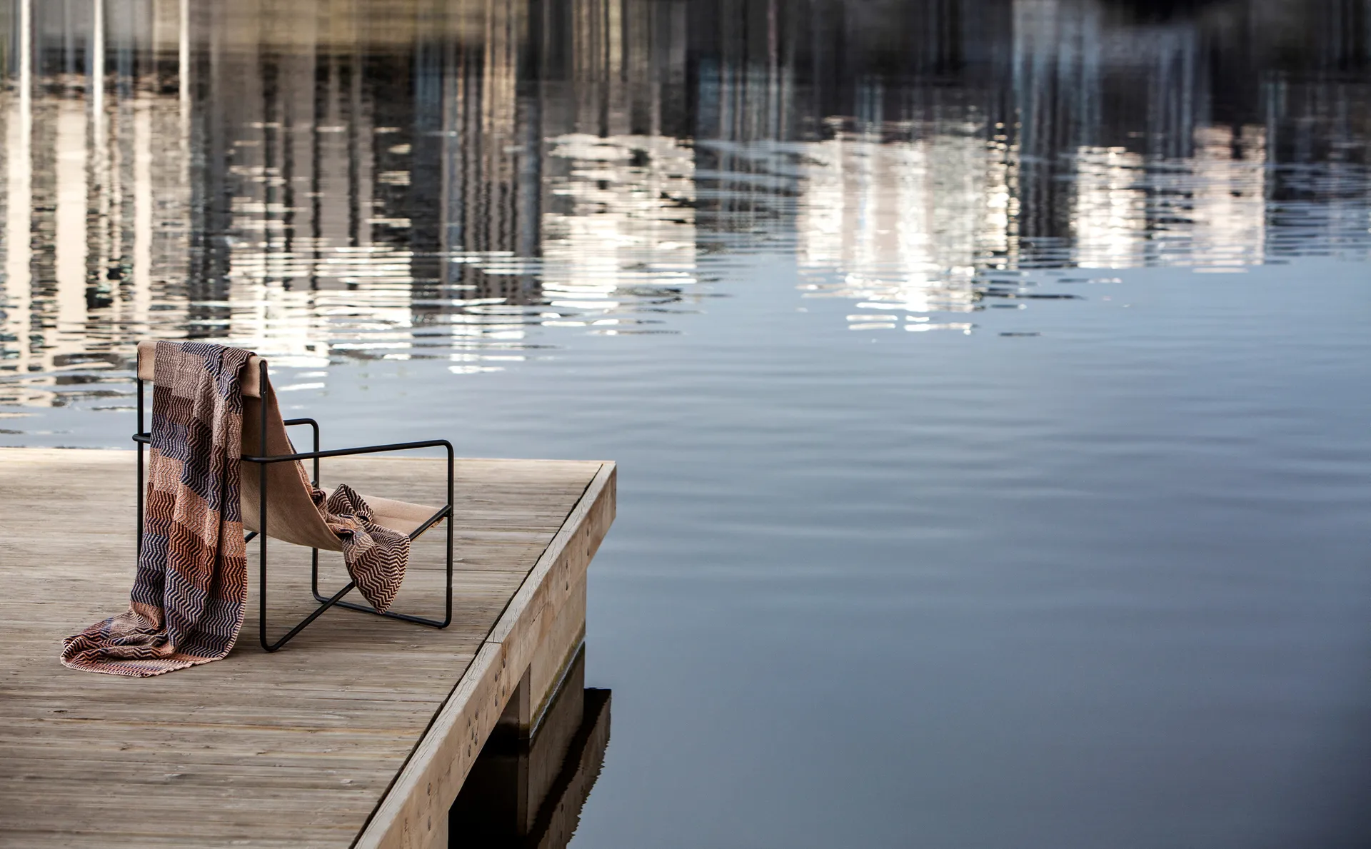 Fri 毯子 150x200 cm, By the fire Røros Tweed