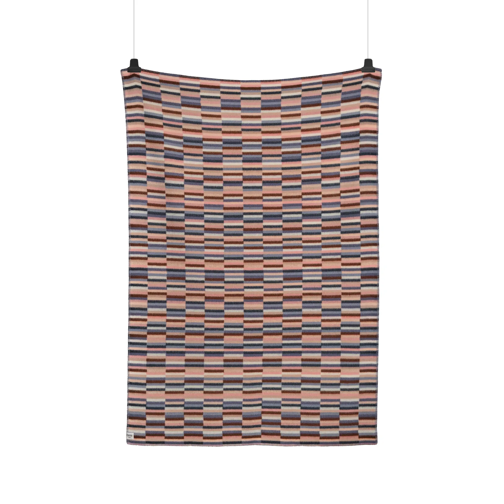 Ida 艾达 羊羔毛毯子 135x200 cm, 粉色 蓝色 Røros Tweed