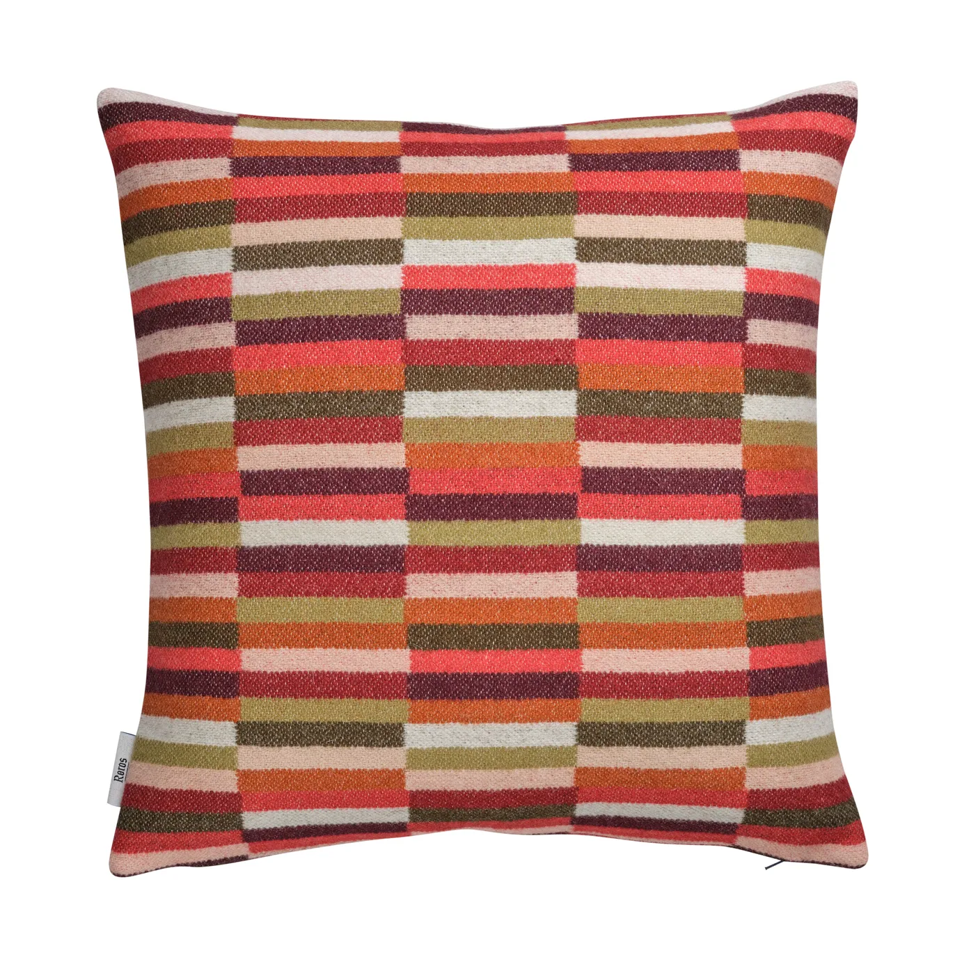 Ida 抱枕 50x50cm, 红色系色调 Røros Tweed