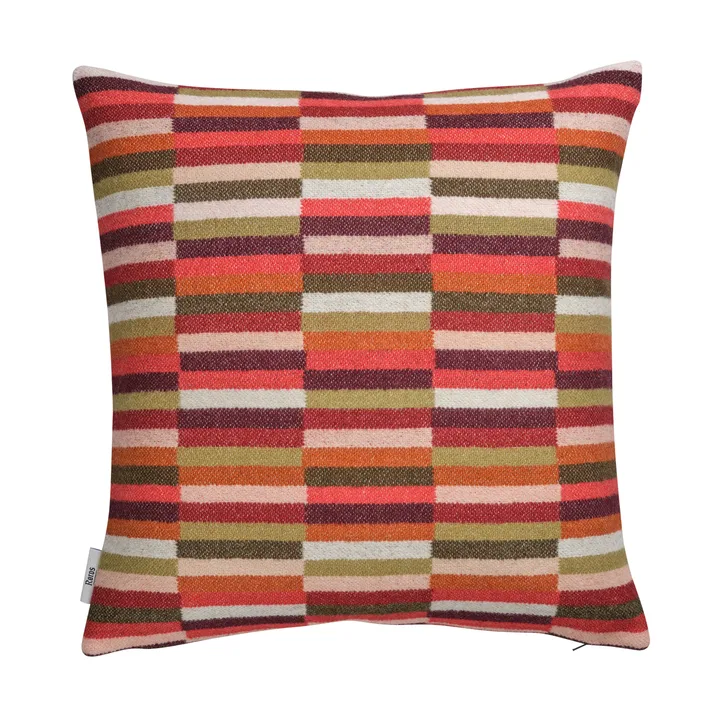 Ida 抱枕 50x50cm - 红色系色调 - Røros Tweed
