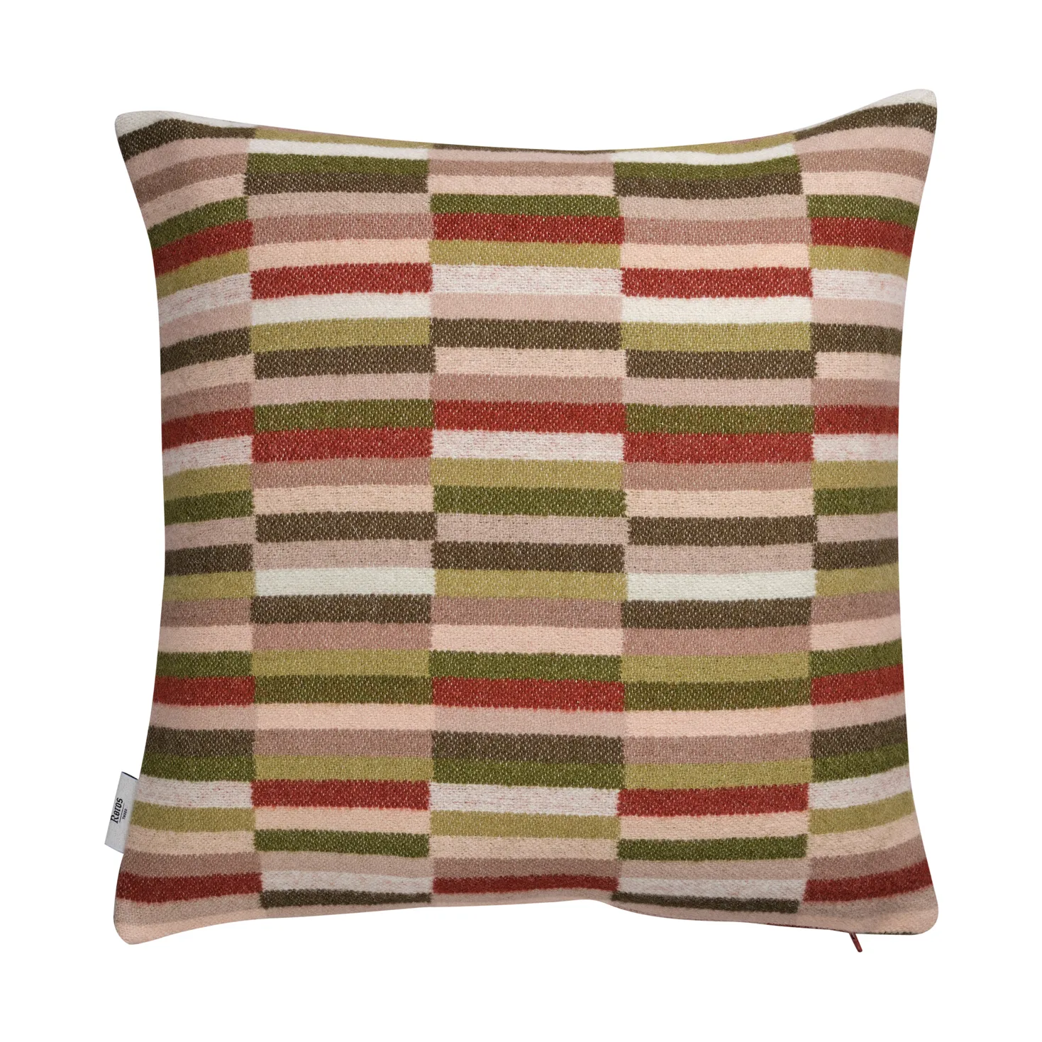 Ida 抱枕 50x50cm, 橄榄绿_酒红色 Røros Tweed