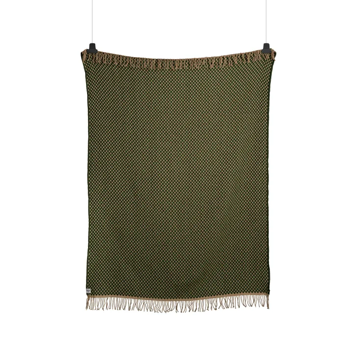Isak 休闲毯 150x210cm - 草地绿 - Røros Tweed