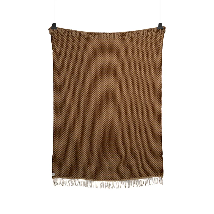 Isak 休闲毯 150x210cm - 栗棕色 - Røros Tweed