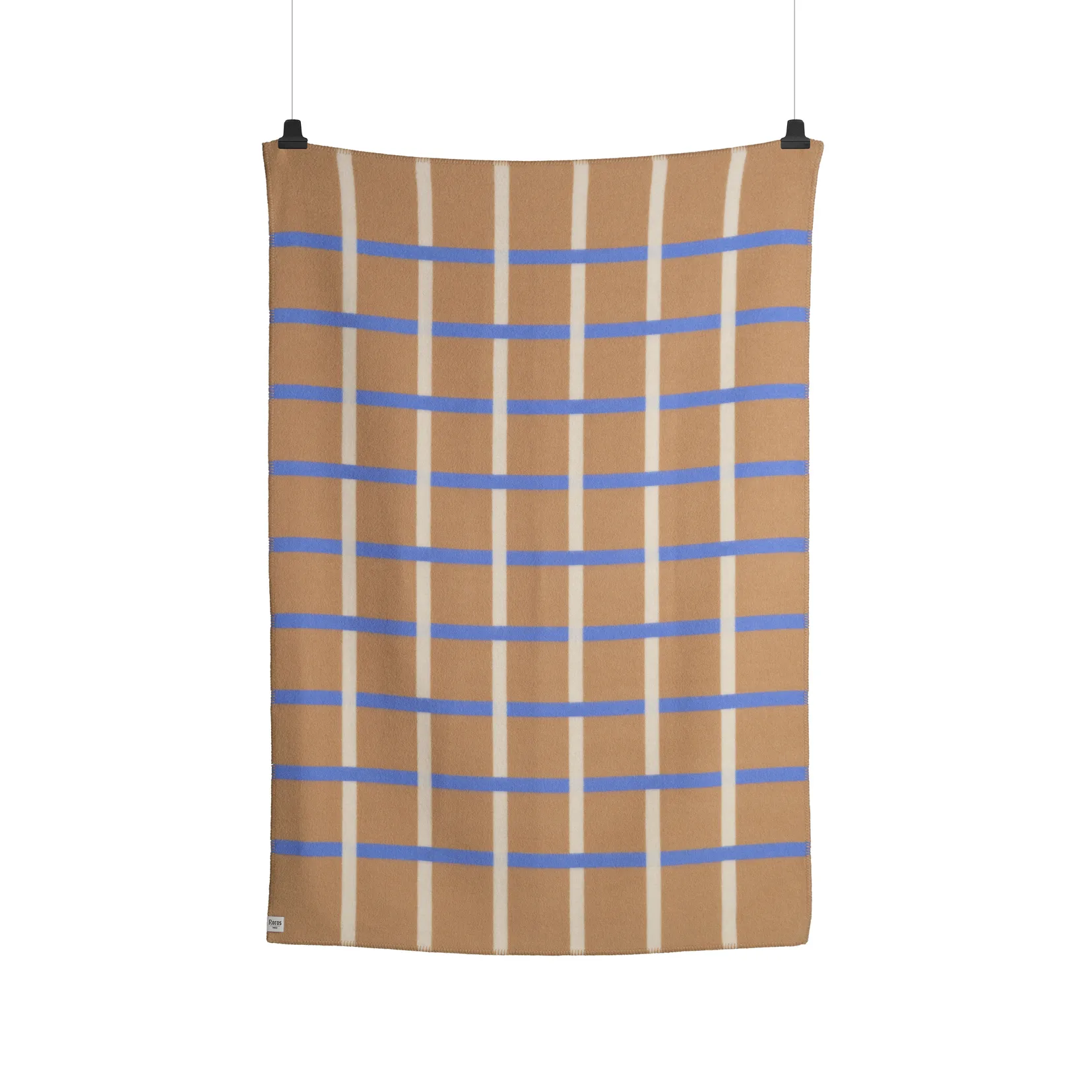 Knut 克努特 羊羔毛毯子 135x200 cm, 灰褐色 Røros Tweed