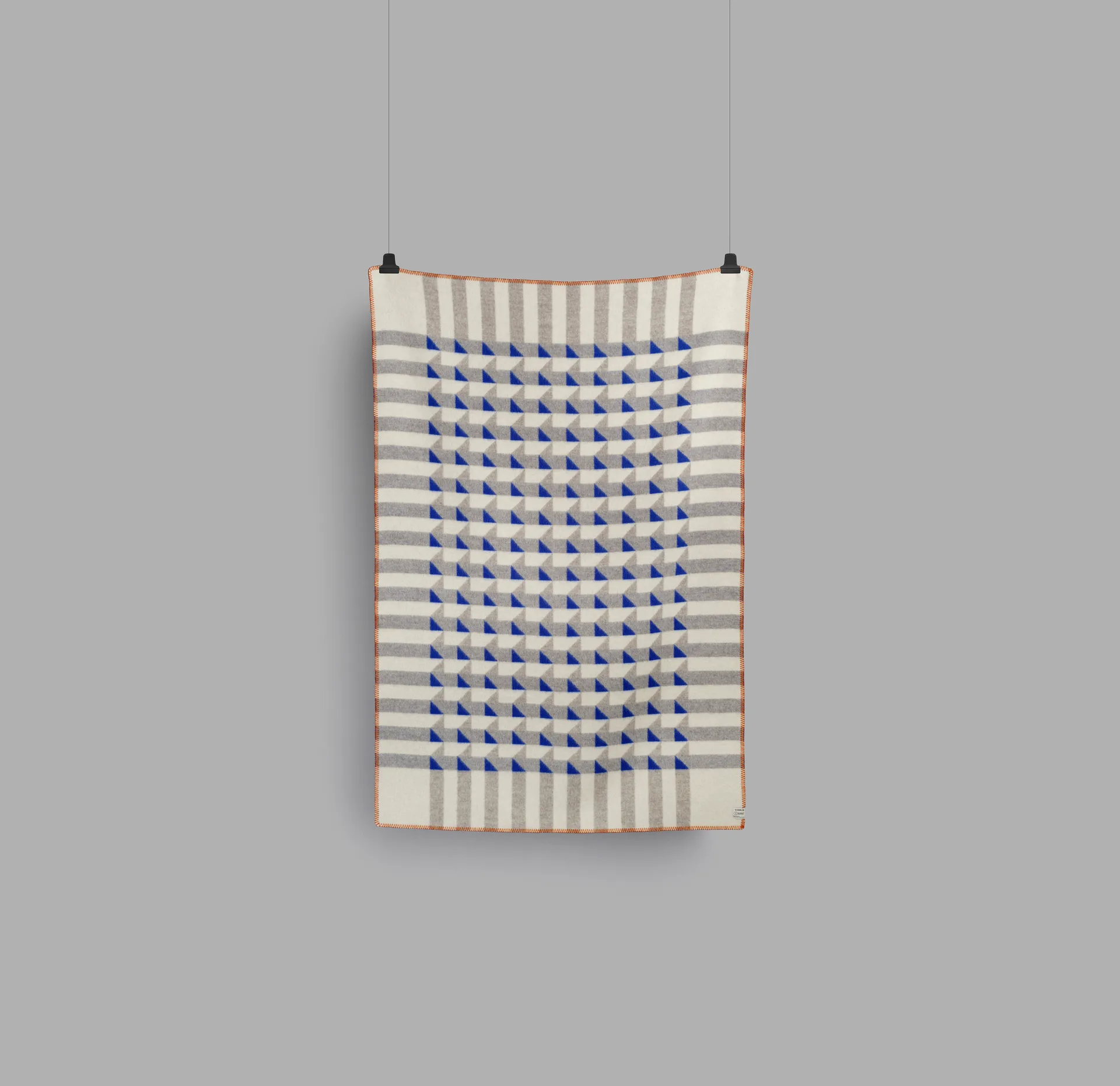 Kvam 毛毯 135x200cm, 蓝色 Røros Tweed