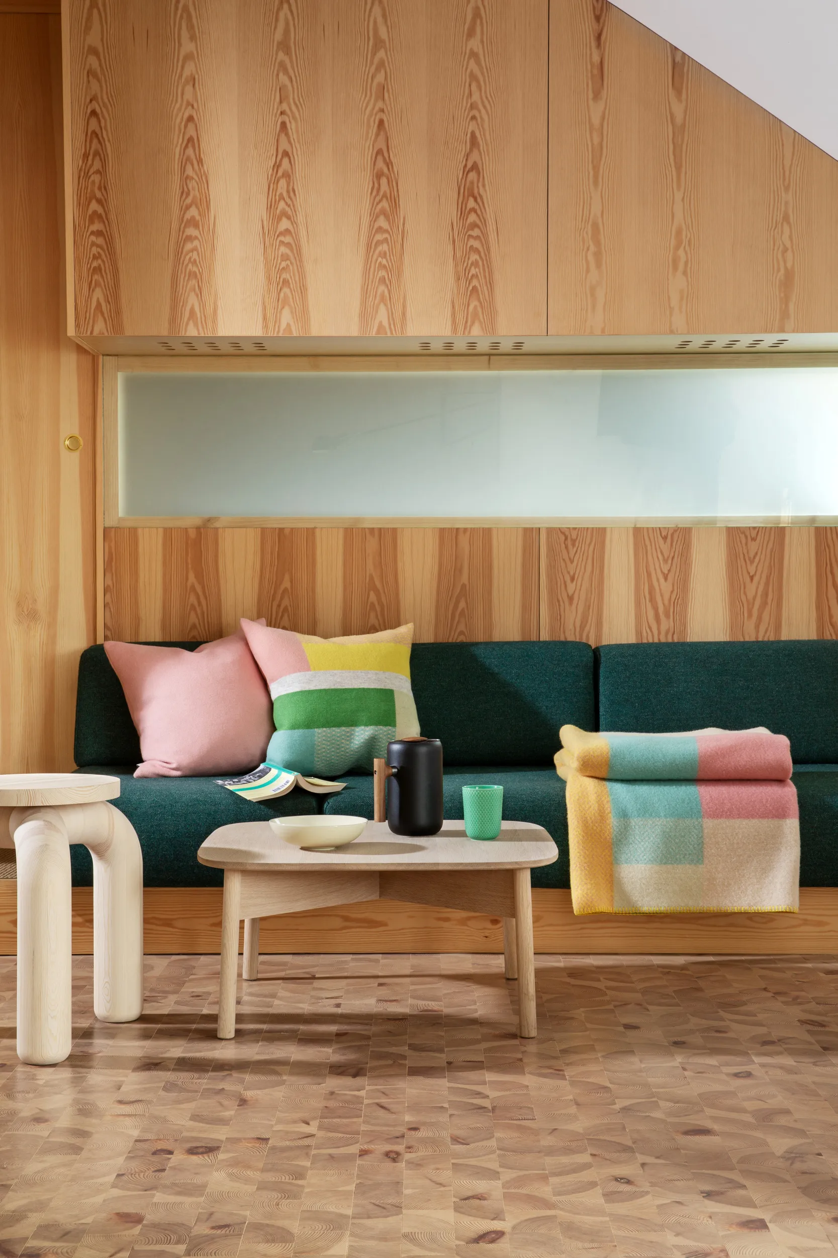 Mikkel 迈克尔彩色羊羔毛毯子 135x200 cm, Pastel Røros Tweed