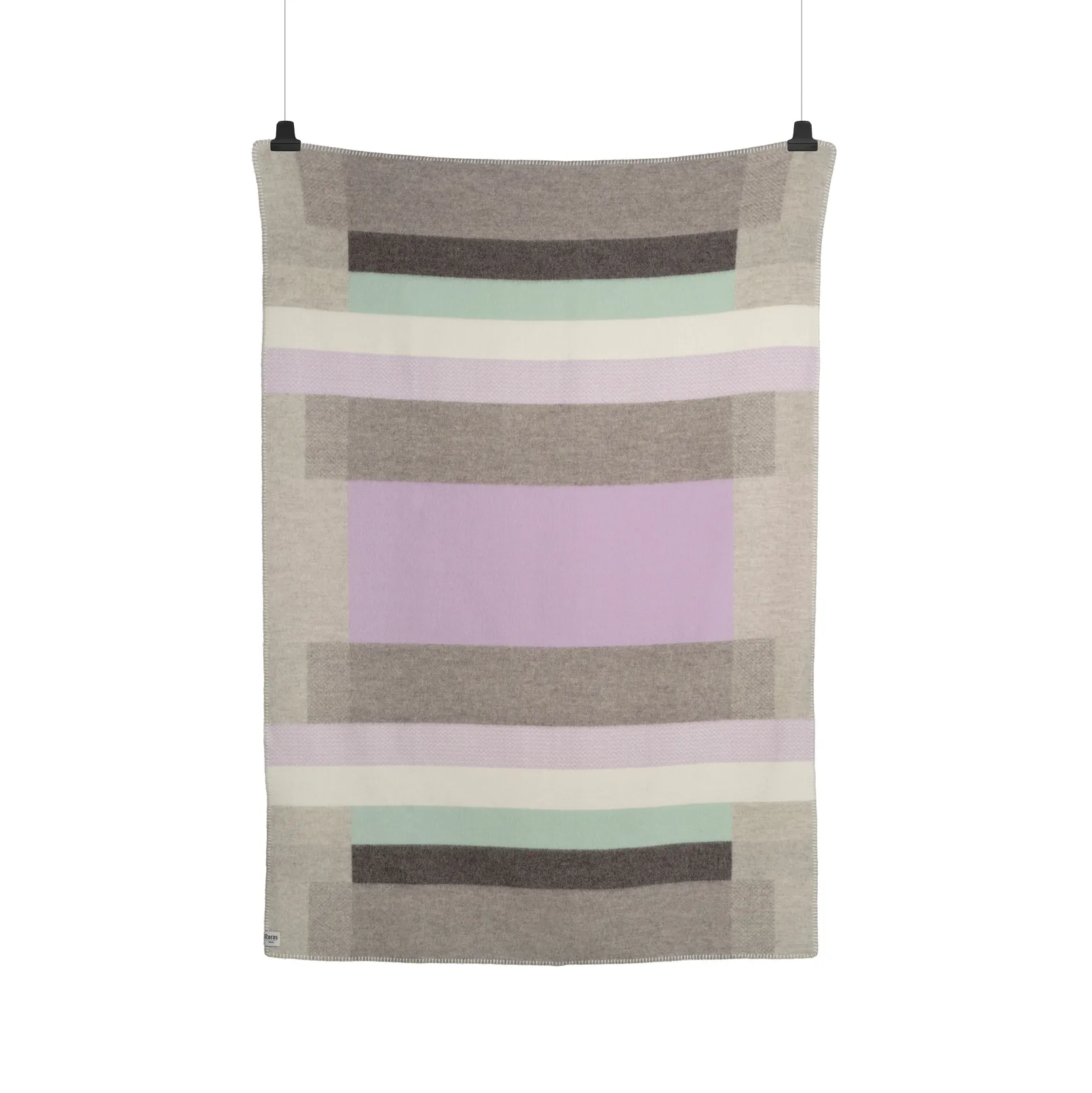 Mikkel 迈克尔彩色羊羔毛毯子 135x200 cm, 灰色 Røros Tweed