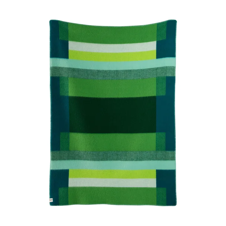 Mikkel 毛毯 135x200cm - 绿色 - Røros Tweed