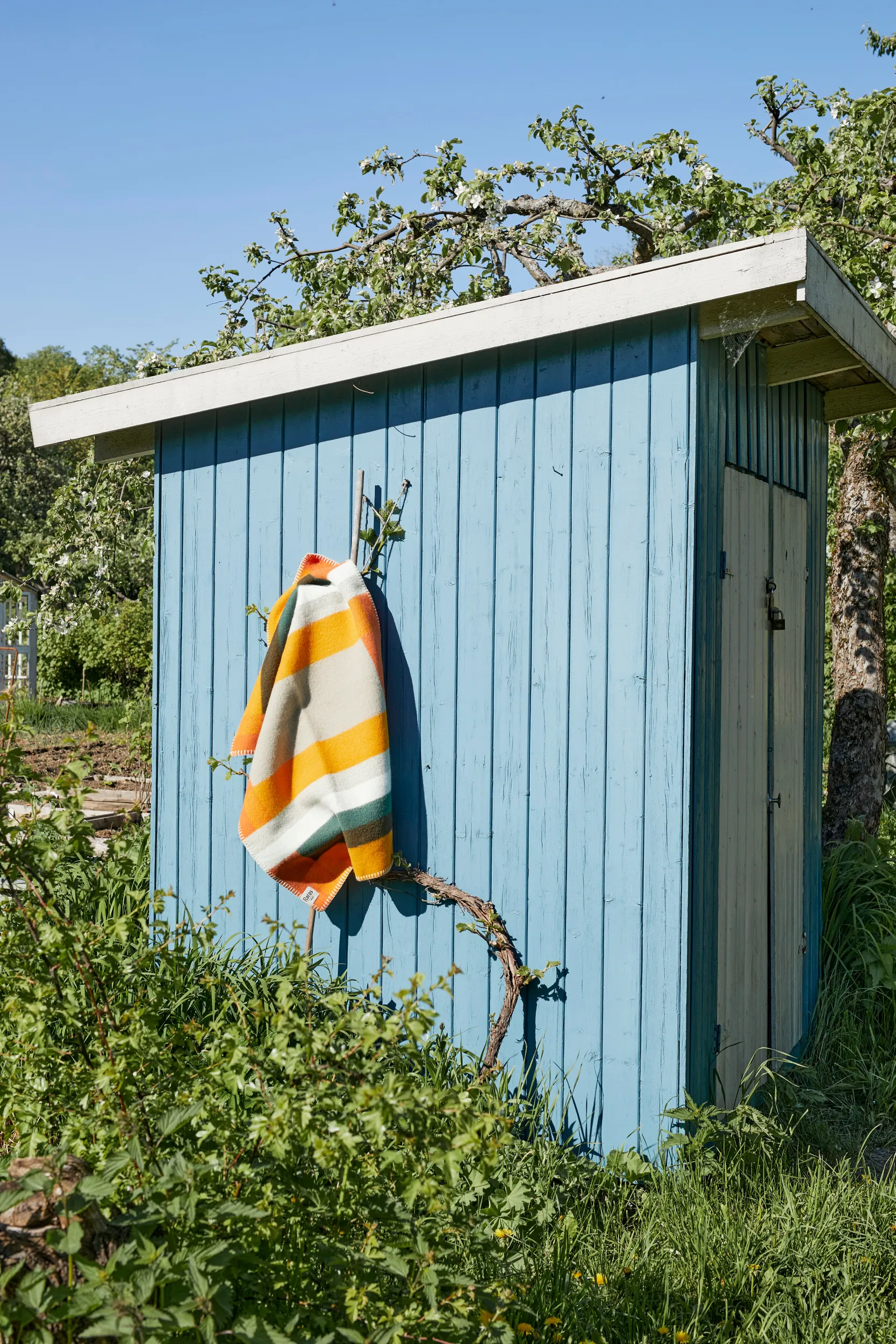 Mikkel 毛毯 135x200cm, 橙色 Røros Tweed
