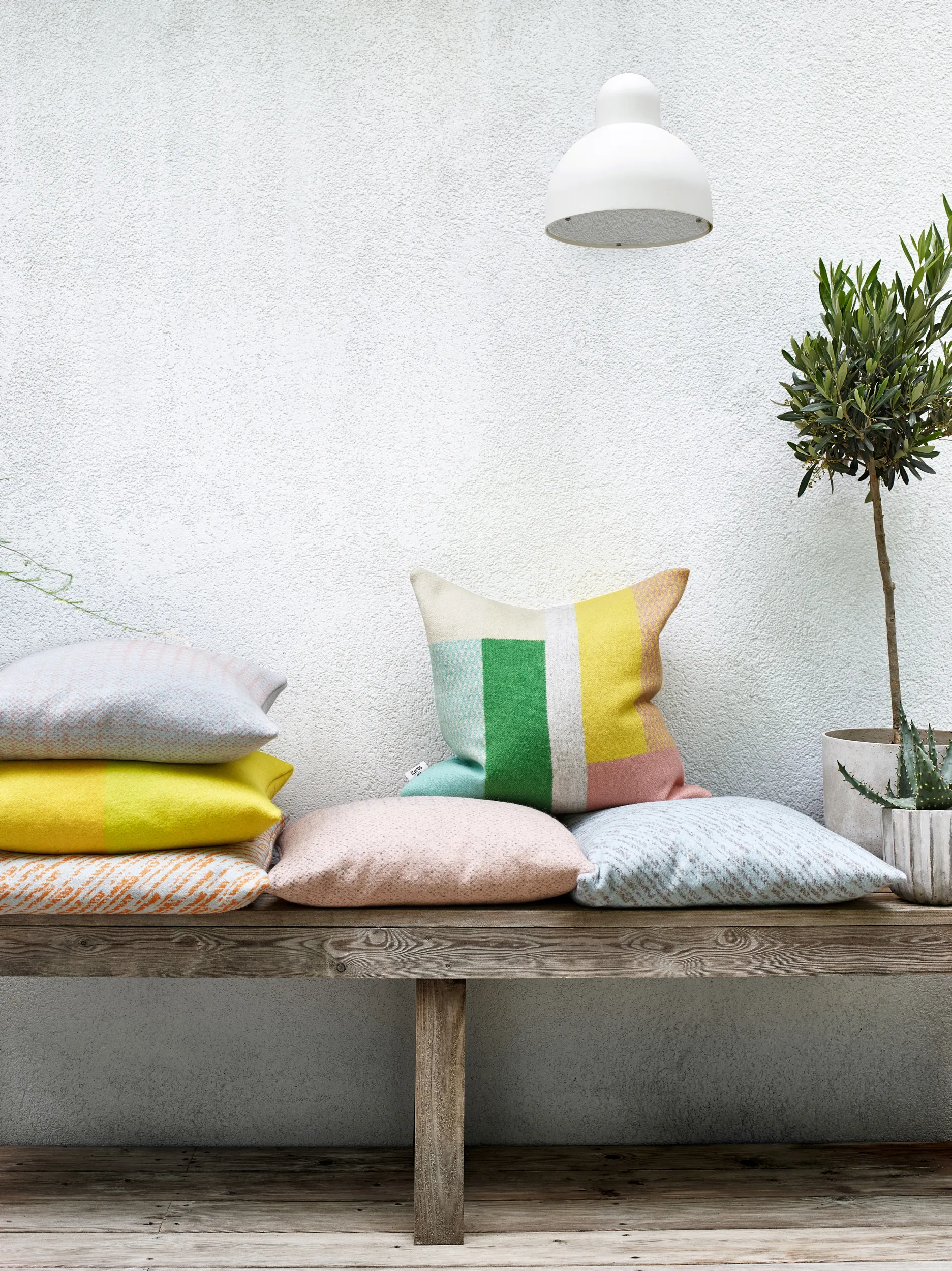 Mikkel 靠枕|靠垫 50x50 cm, Pastel Røros Tweed