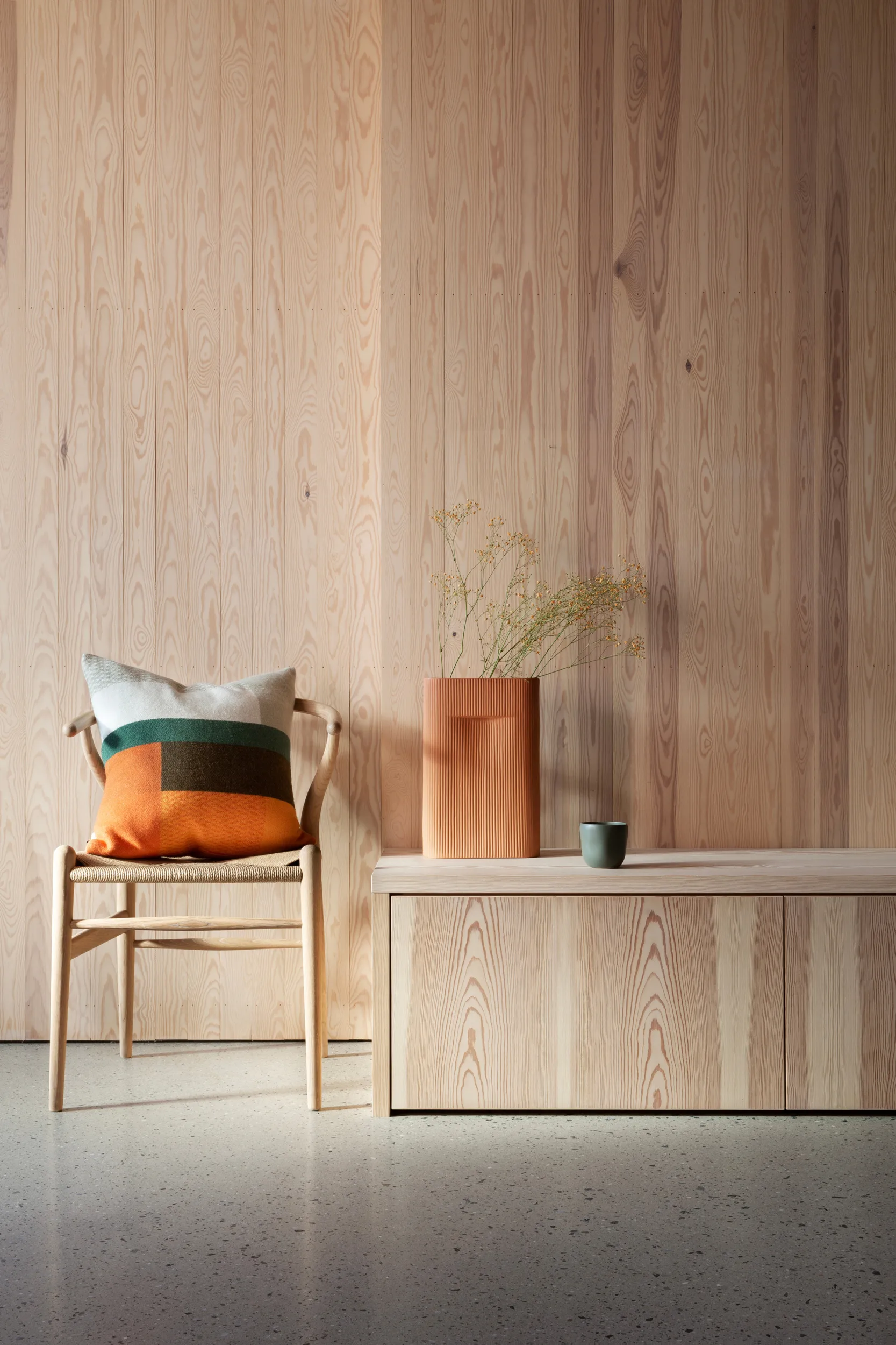 Mikkel 靠枕|靠垫 50x50 cm, 橙色 Røros Tweed