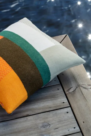 Mikkel 抱枕 50x50cm - 橙色 - Røros Tweed