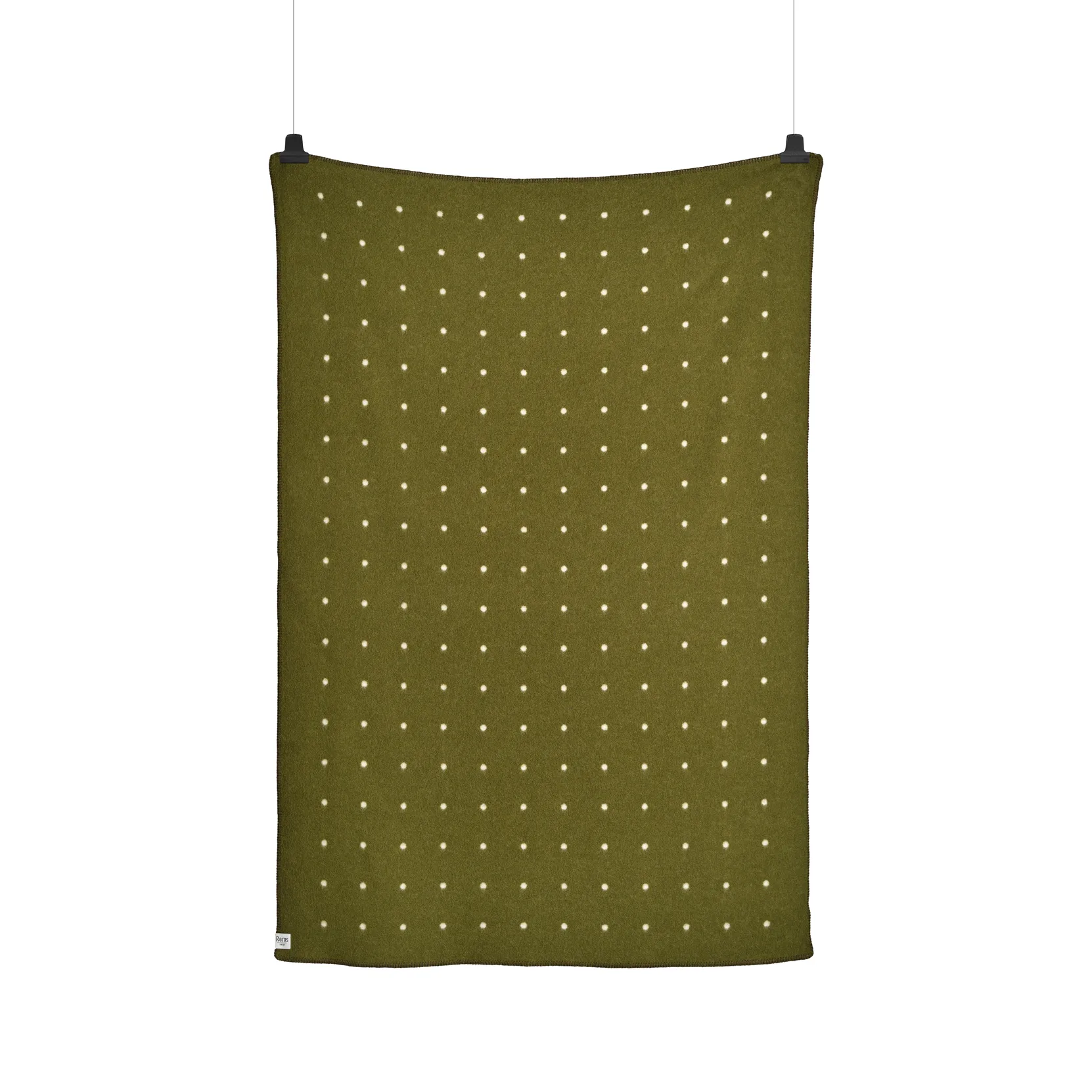 Pastille 毛毯 135x200cm, 绿色 moss Røros Tweed