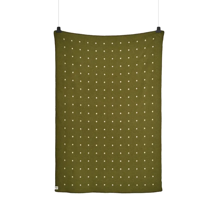 Pastille 毛毯 135x200cm - 绿色 moss - Røros Tweed