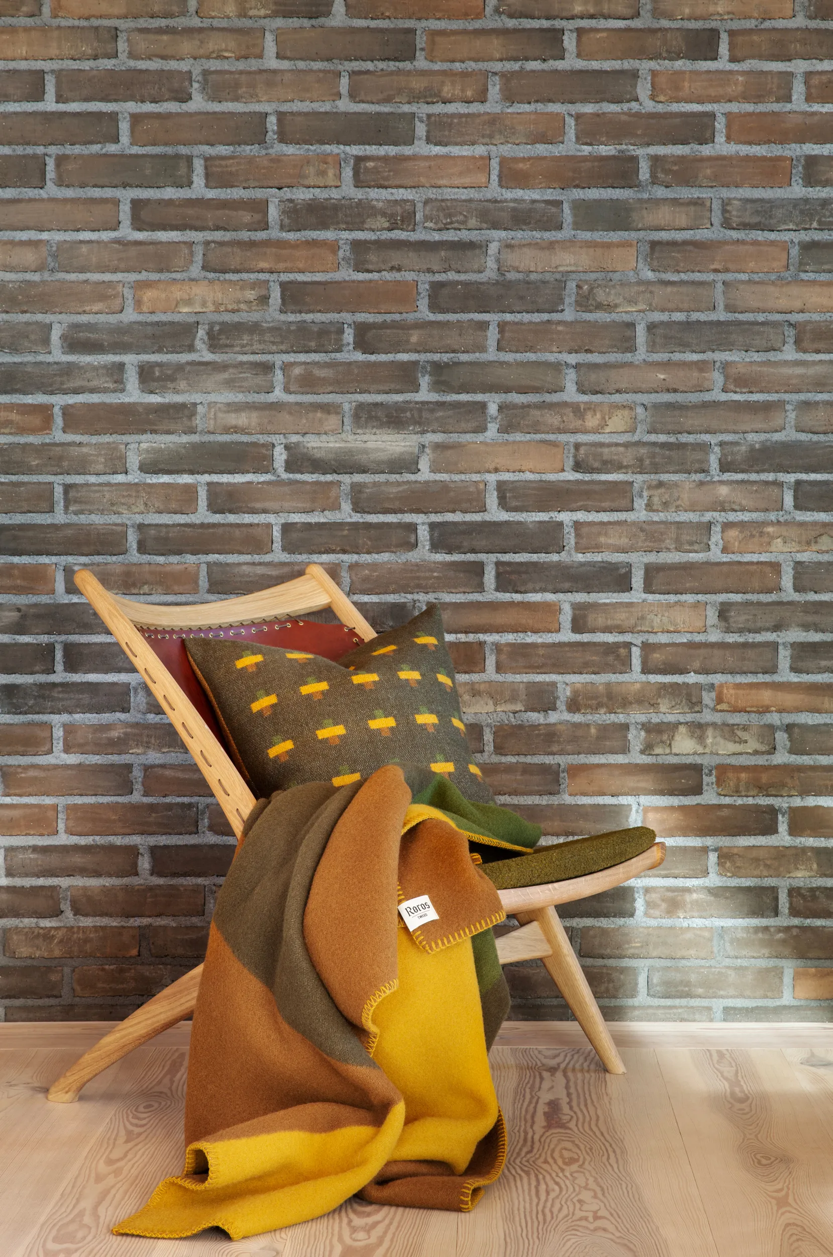 Syndin 靠枕|靠垫 50x50 cm, Moorland Røros Tweed