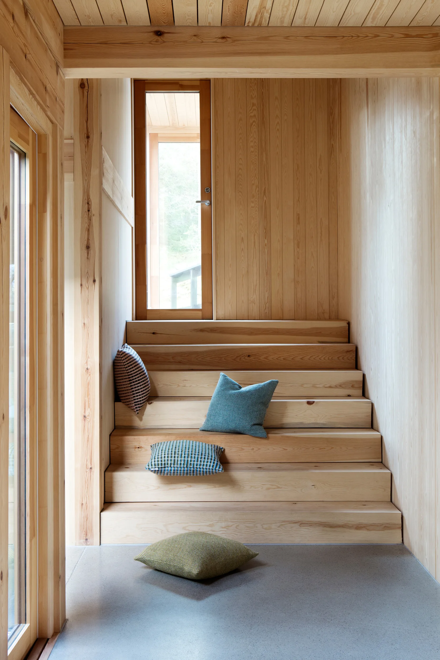 Una 靠枕|靠垫 50x50 cm, 蓝色 Røros Tweed