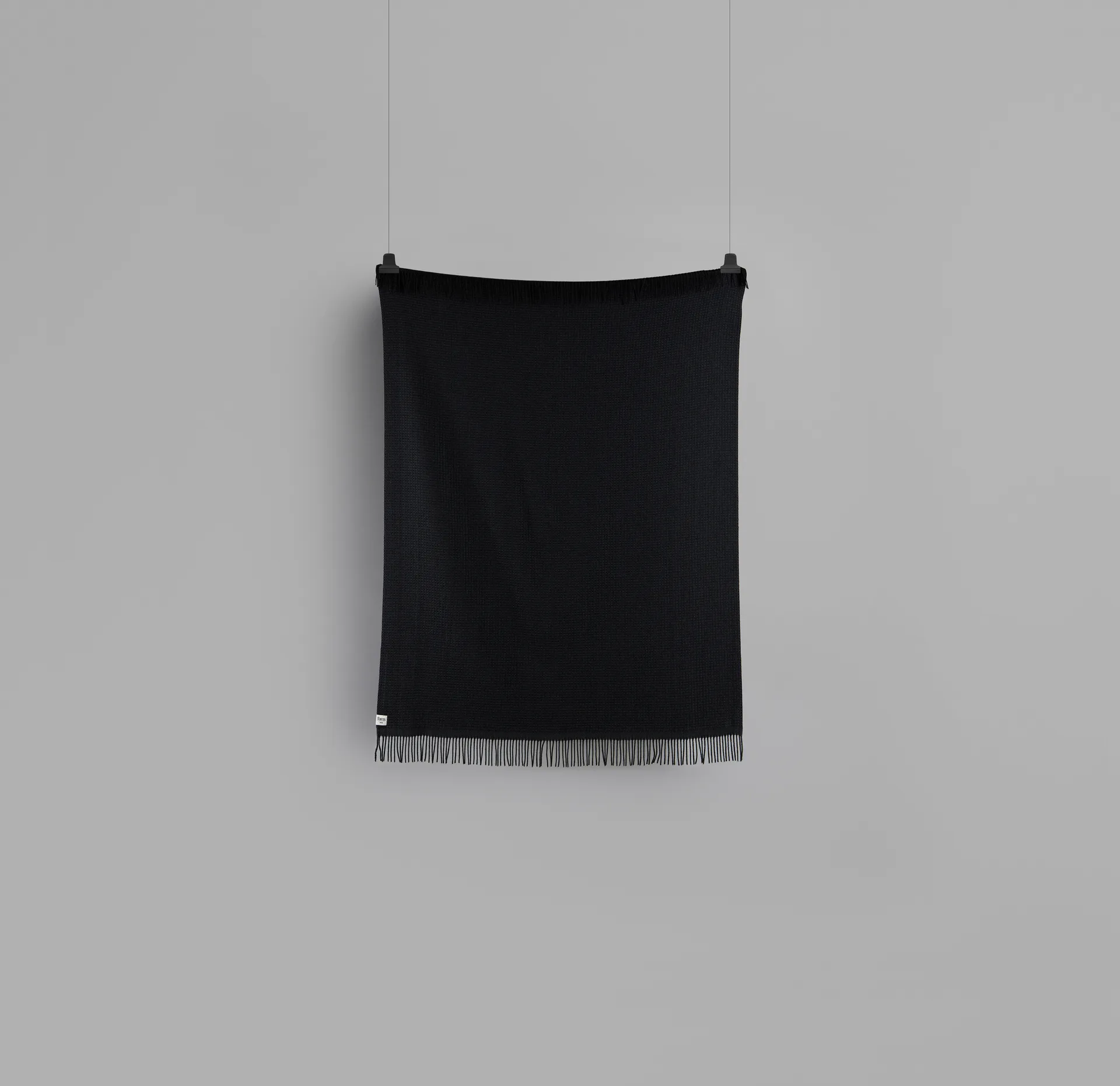 Vega 休闲毯 150x210cm, 黑色 Røros Tweed