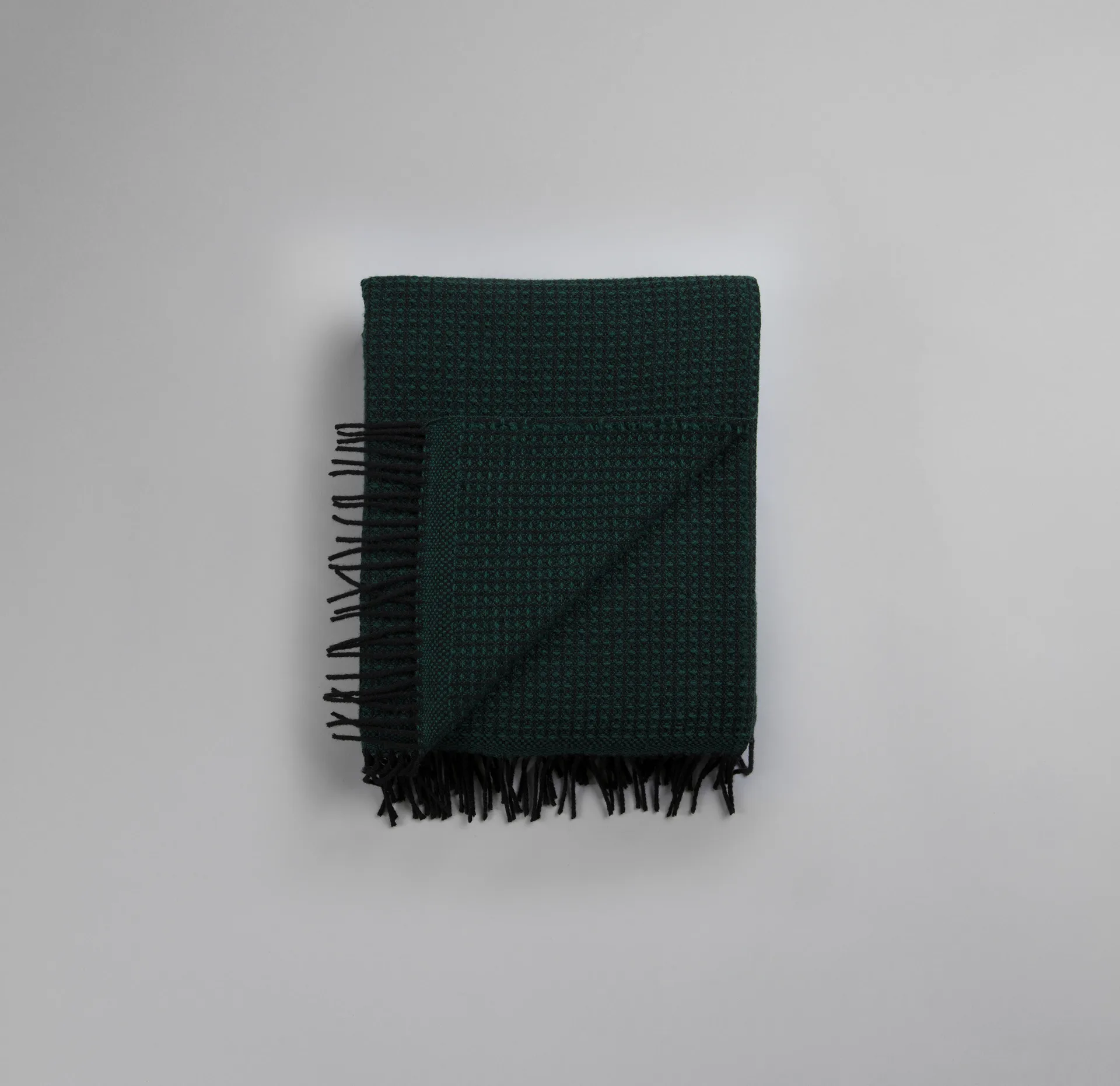 Vega 休闲毯 150x210cm, 深绿色 Røros Tweed