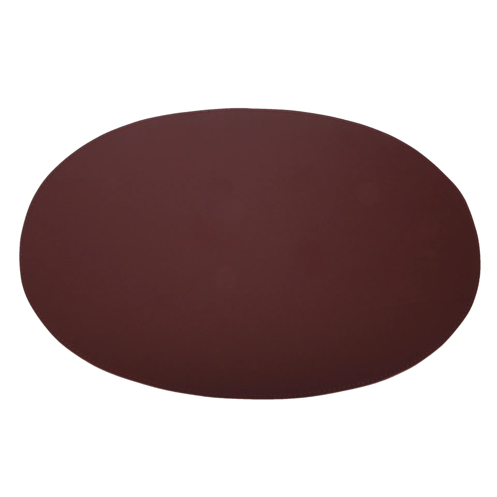 Ørskov 餐垫  leather oval, bordeaux Ørskov