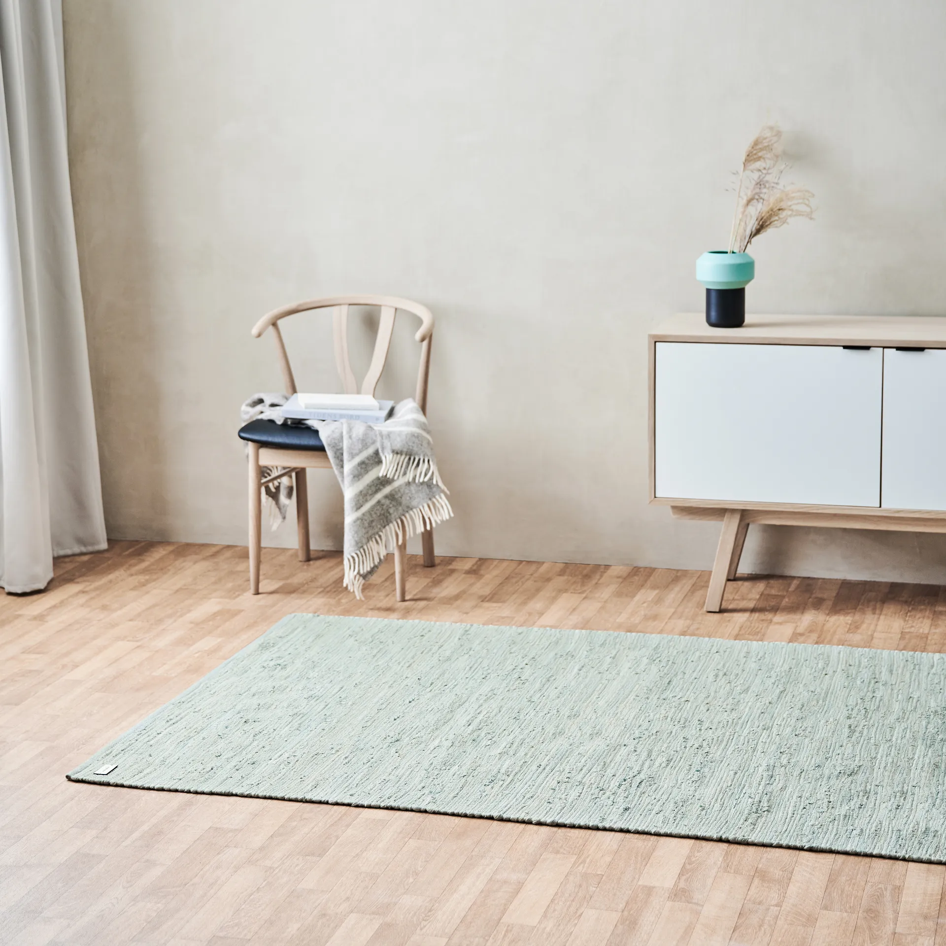 棉 地毯 75x200 cm, Mint Rug Solid