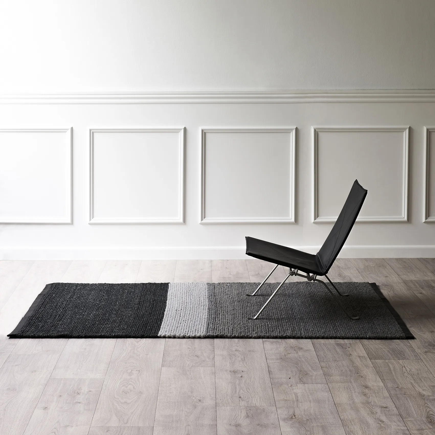 Landscape 羊毛地毯  140x200 cm, gravel Rug Solid