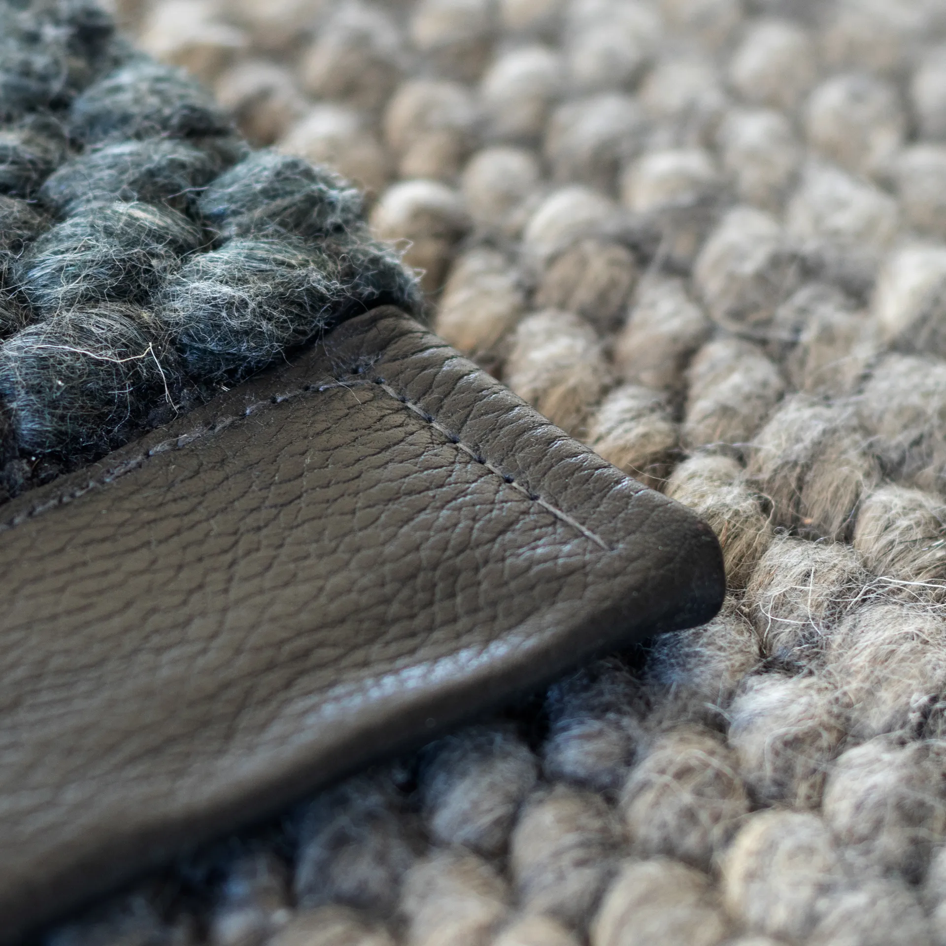 Landscape 羊毛地毯  65x135 cm, gravel Rug Solid