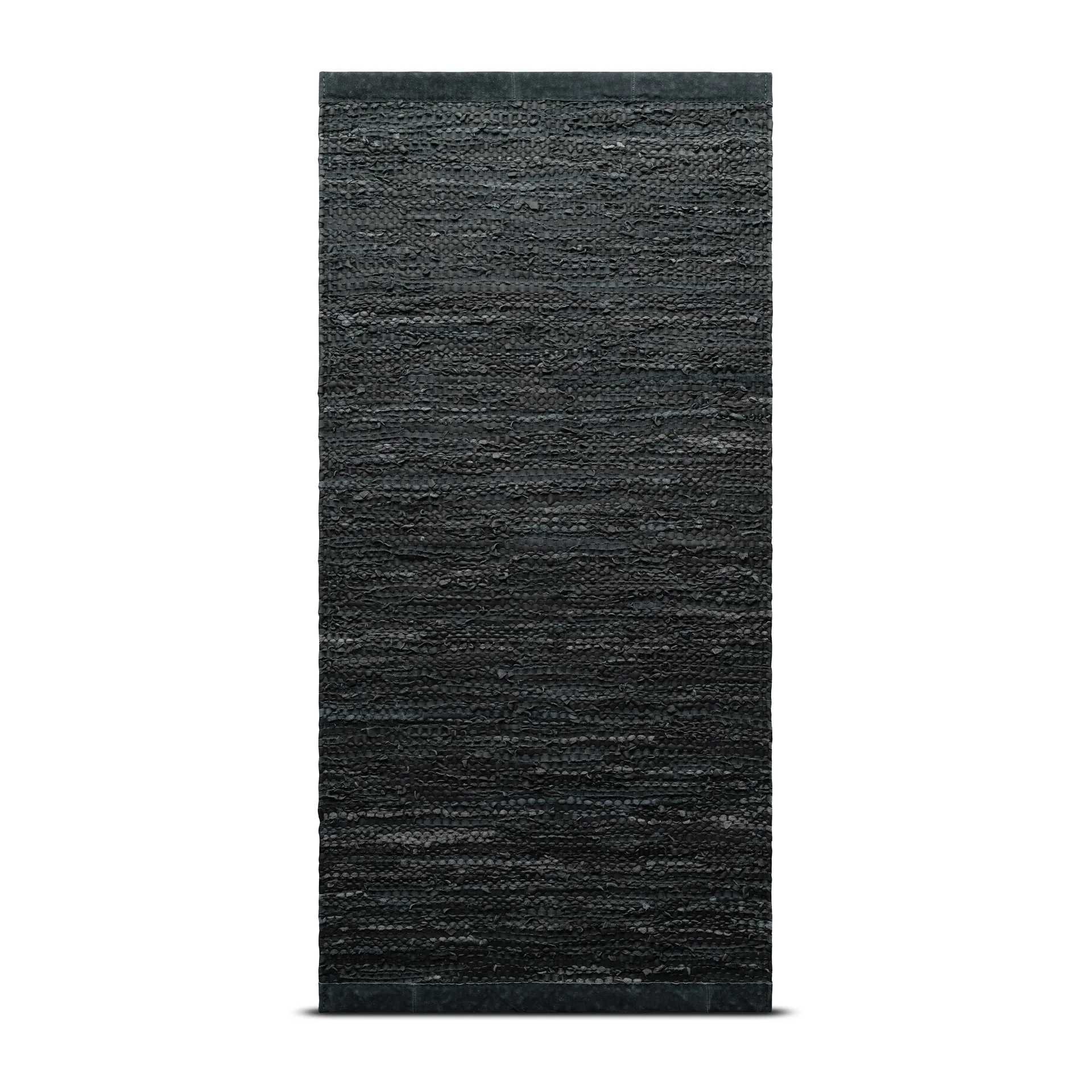 Leather 地毯  200x300 cm, dark 灰色 (dark 灰色) Rug Solid