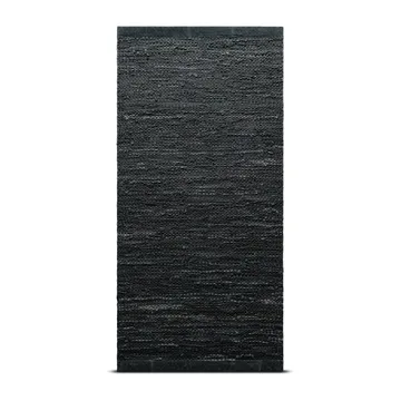 Leather 地毯  200x300 cm - dark 灰色 (dark 灰色) - Rug Solid