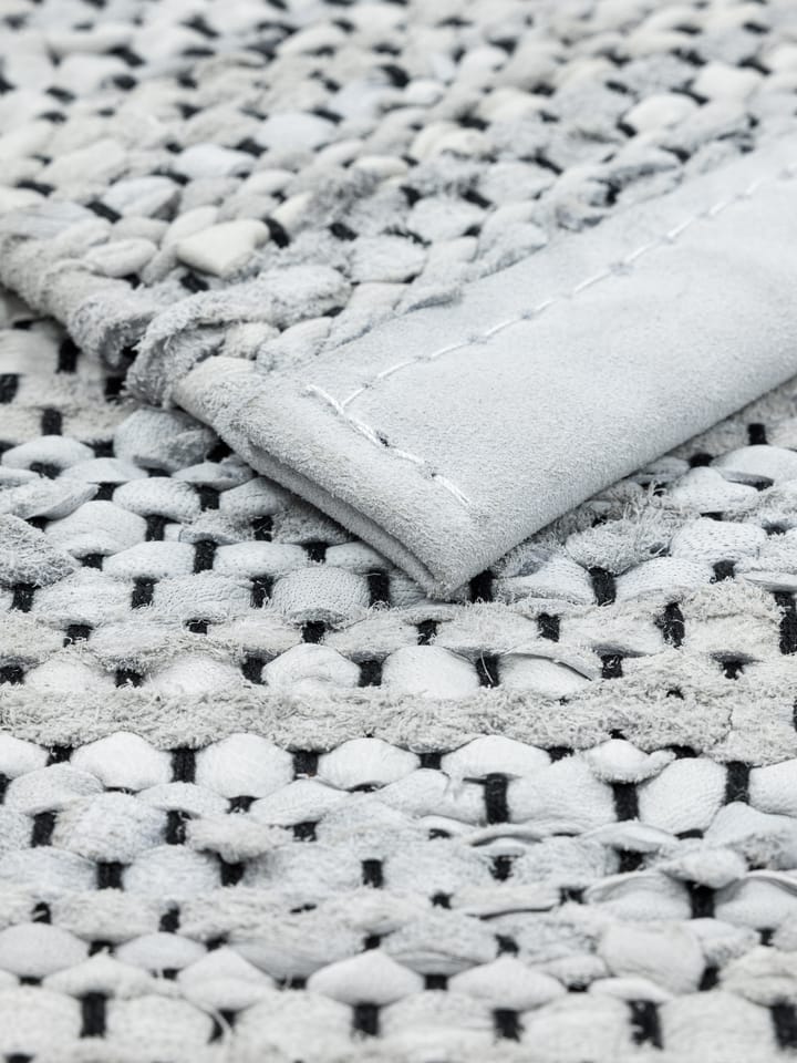 Leather 地毯  75x200 cm, light 灰色 (light 灰色) Rug Solid