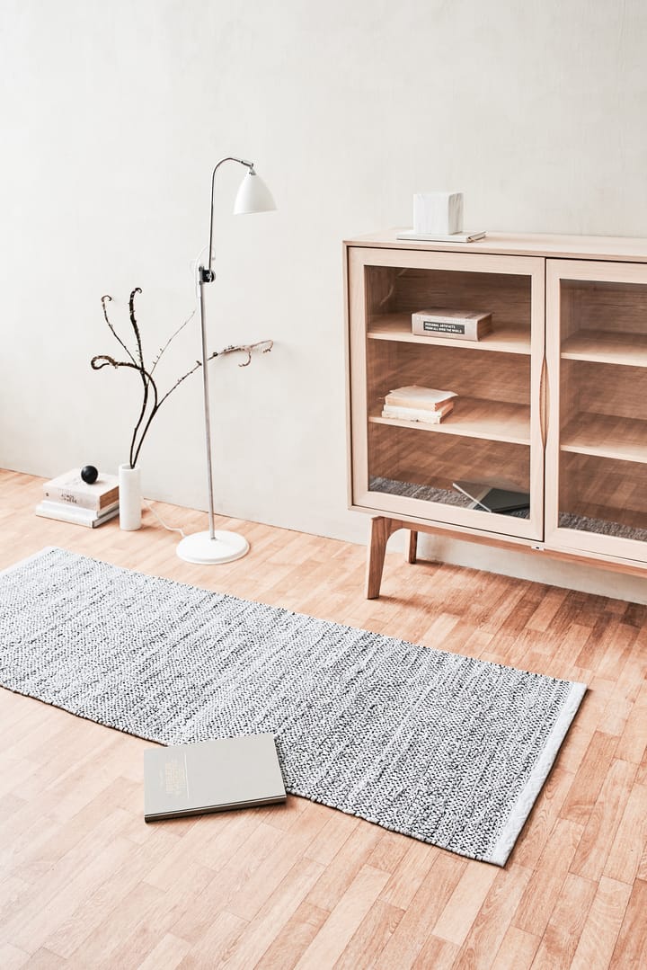 Leather 地毯  75x200 cm, light 灰色 (light 灰色) Rug Solid