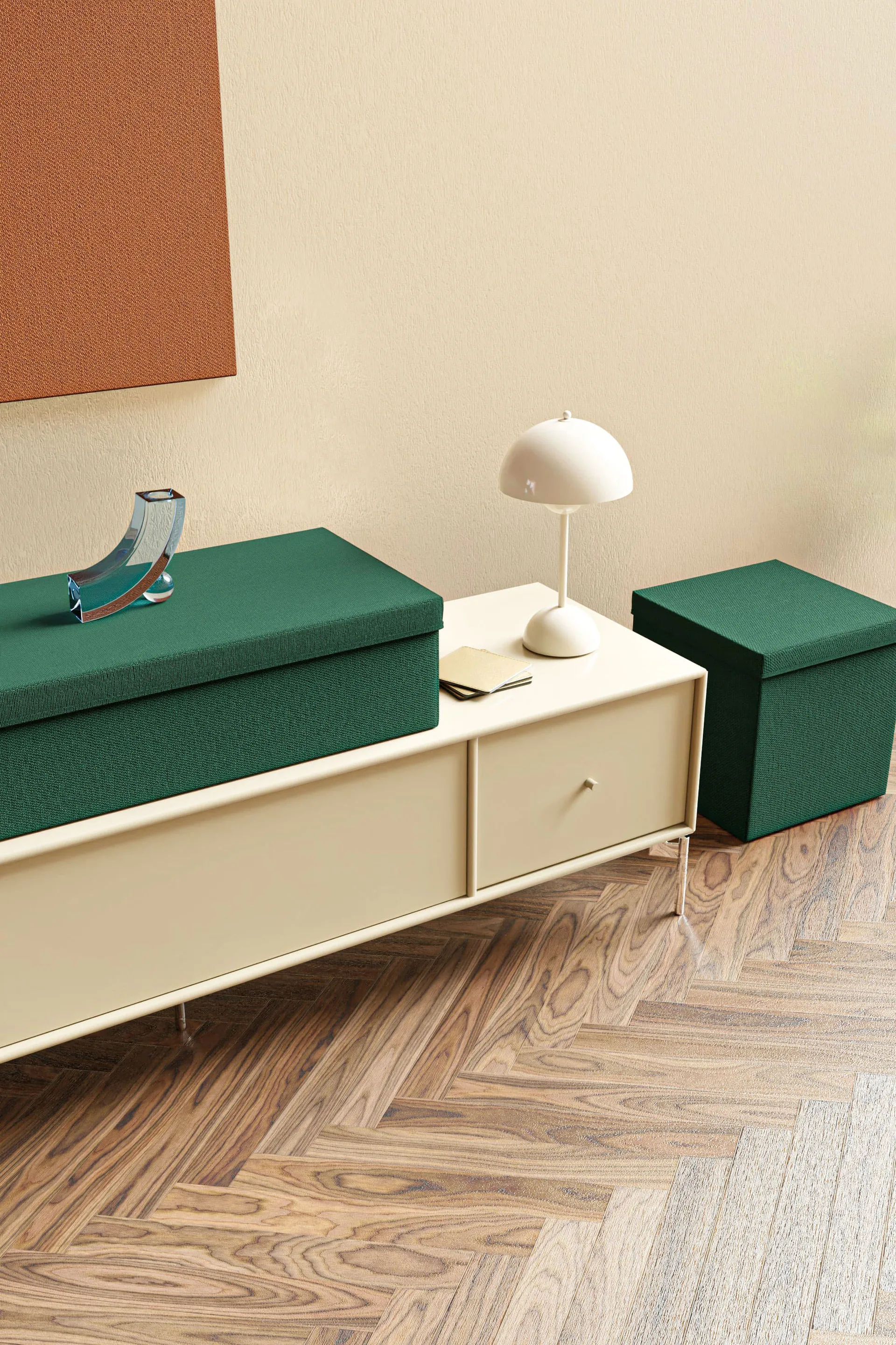 地毯 Solid organizer 30x30x30 cm, Pine Rug Solid