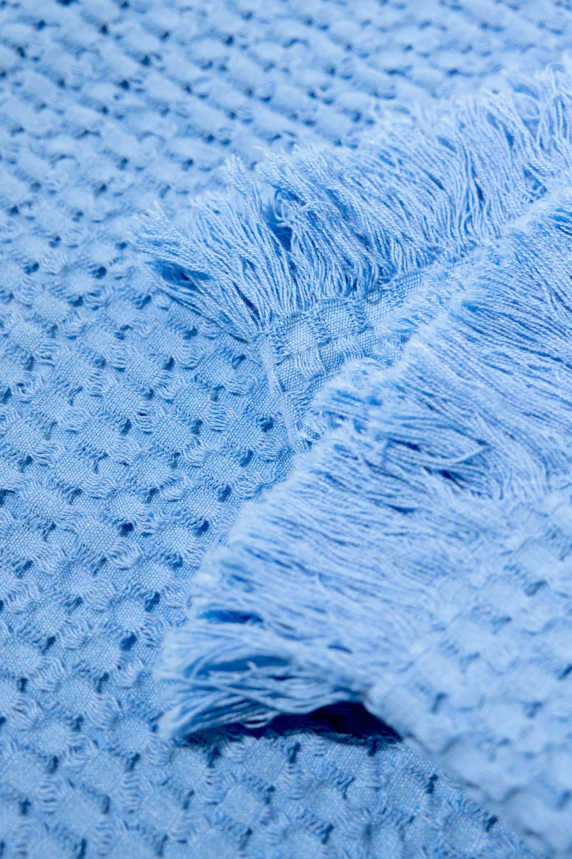 Stockholm 棉毯子 130x180 cm, Millenium 蓝色 Rug Solid