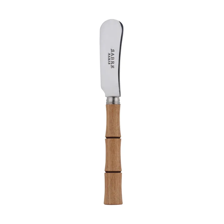 Bamboo Shape 竹制黄油抹刀14cm - 浅色木纹层压板 - SABRE Paris