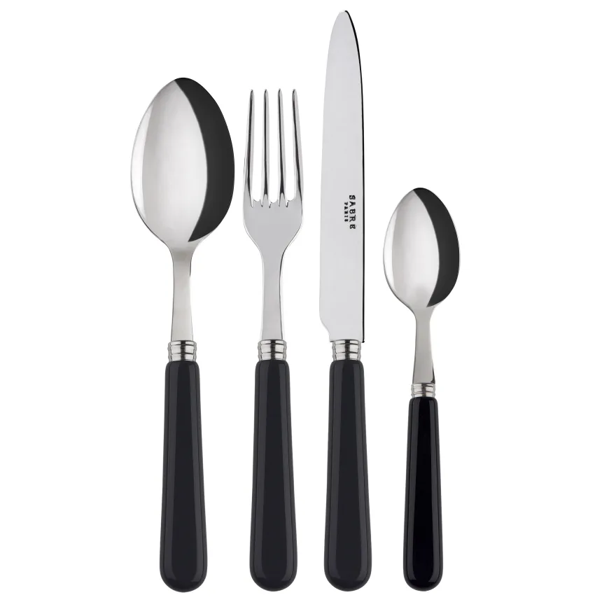 Basic 餐具24件, 黑色 SABRE Paris