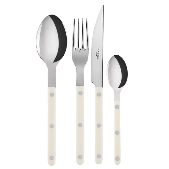 Bistrot 餐具 cutlery shiny 24 pcs - ivory - SABRE Paris