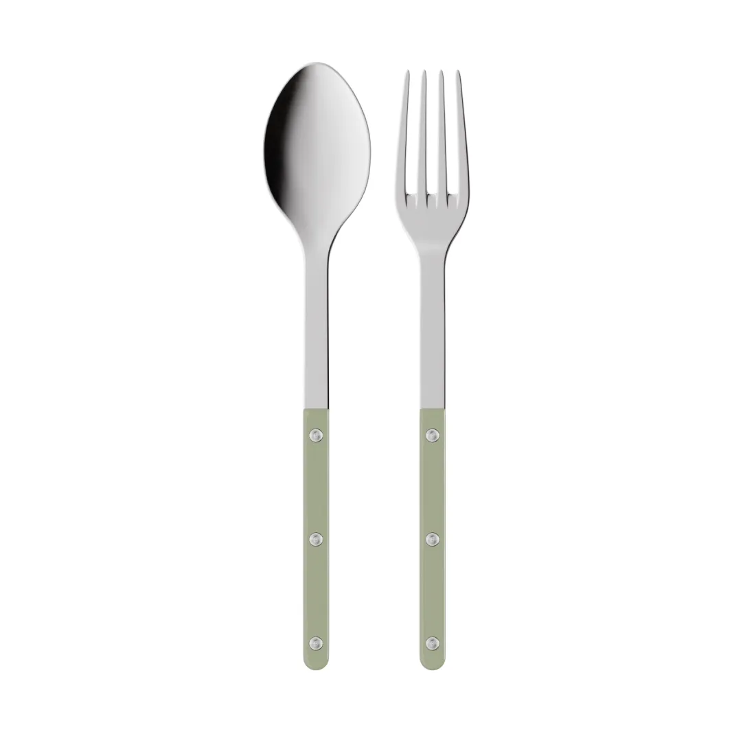Bistrot Solid 餐具套装两件, 芦笋绿色 SABRE Paris