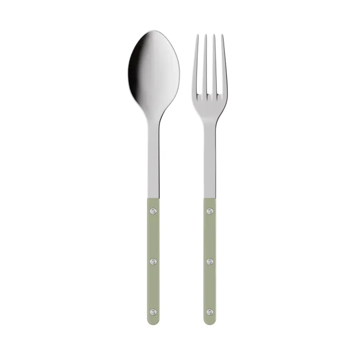 Bistrot Solid 餐具套装两件 - 芦笋绿色 - SABRE Paris
