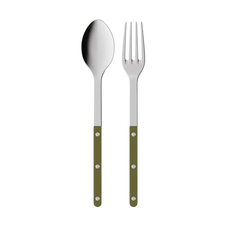 Bistrot Solid 餐具套装两件 - 蕨类绿色 - SABRE Paris