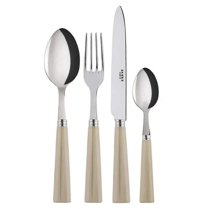 Nature餐具 24件套 - 牛角色 - SABRE Paris