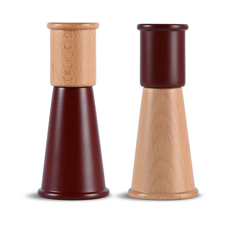黄瓜 小号盐和胡椒研磨器2件 - 红棕色 - Sagaform