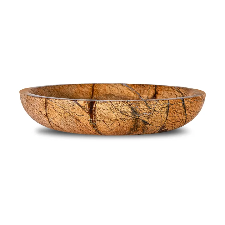 石材大号碗 Ø28cm - 森林棕大理石纹 - Sagaform