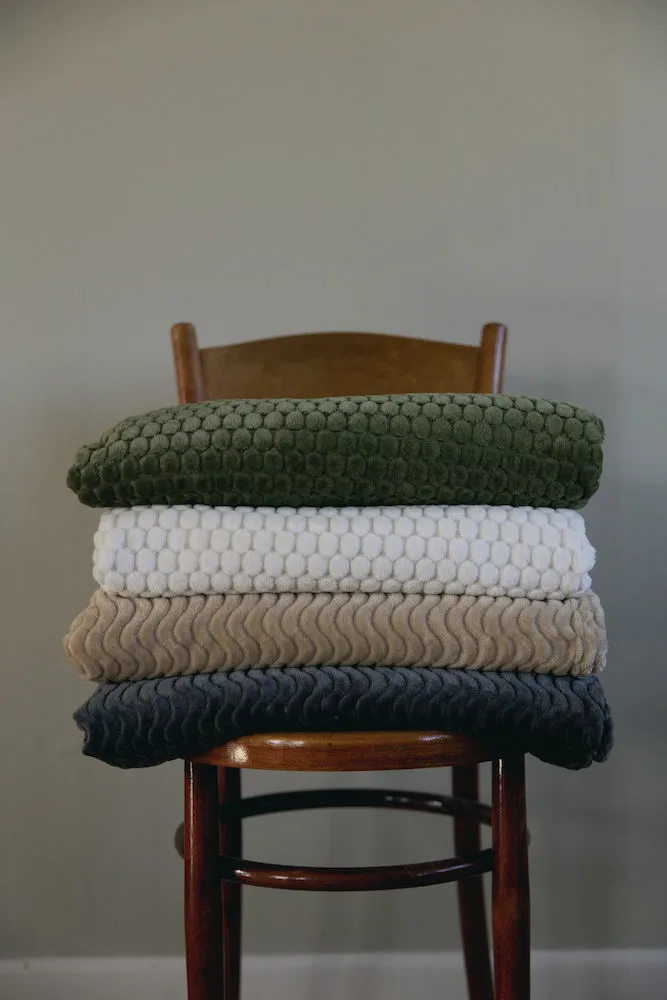 Agnes fleece 毯子 , 米色 Sagaform