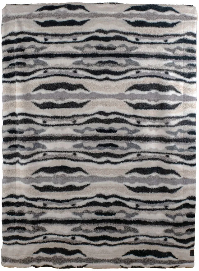 Alba 装饰毯130x170cm, 灰色_黑色_白色 Sagaform