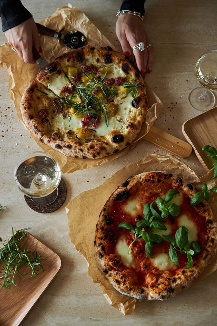 Astrid pizza- and pie set, 棕色-银色 Sagaform