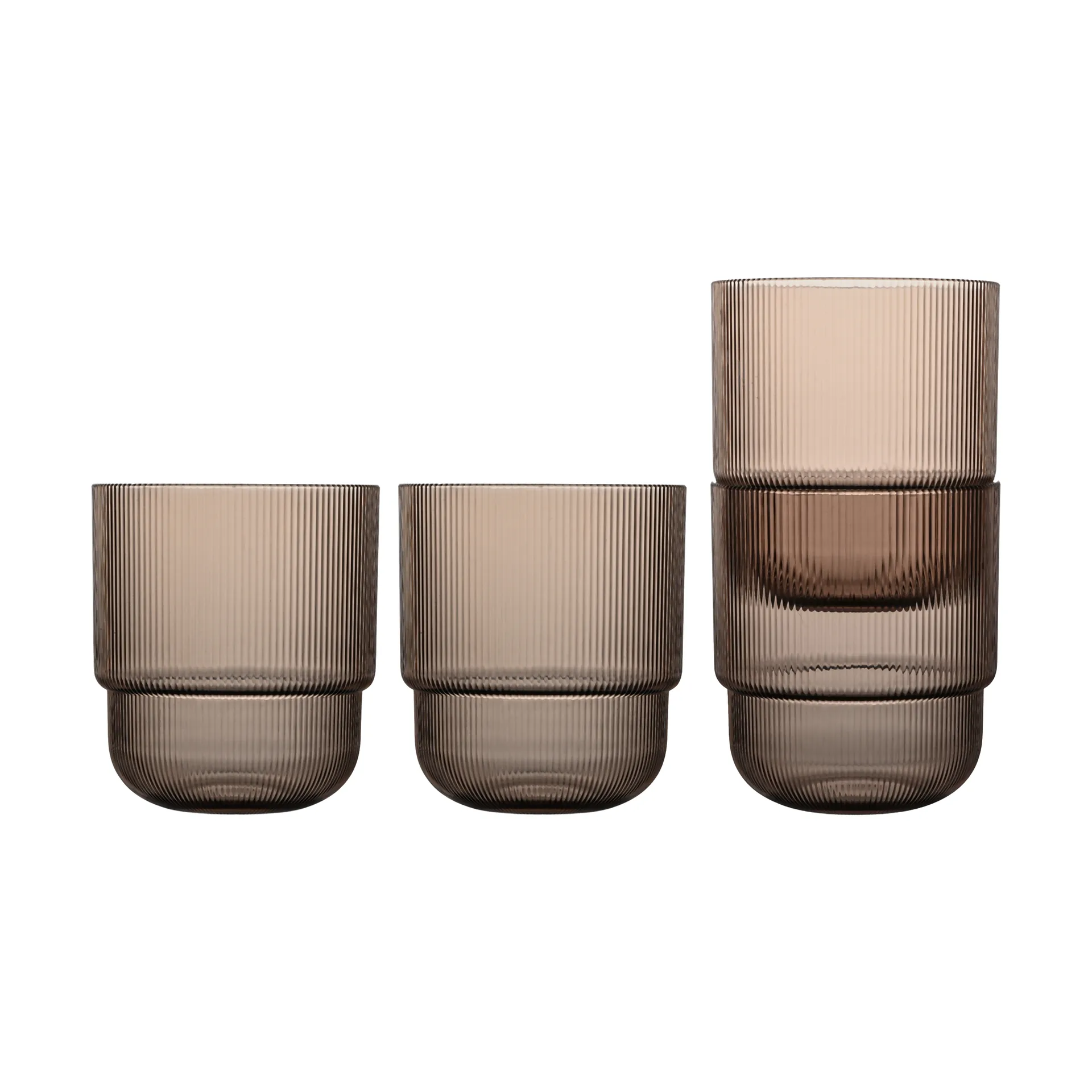 Billi 水杯 400ml 4件装, 棕色 Sagaform